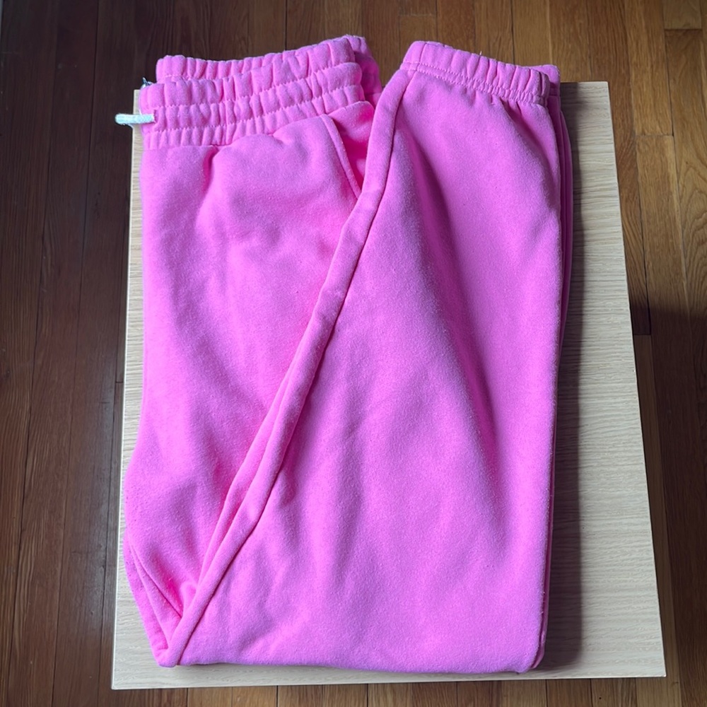 pink sweatpants, Forever 21, size M